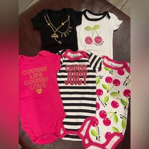 Juicy Couture 5 pack of onesies